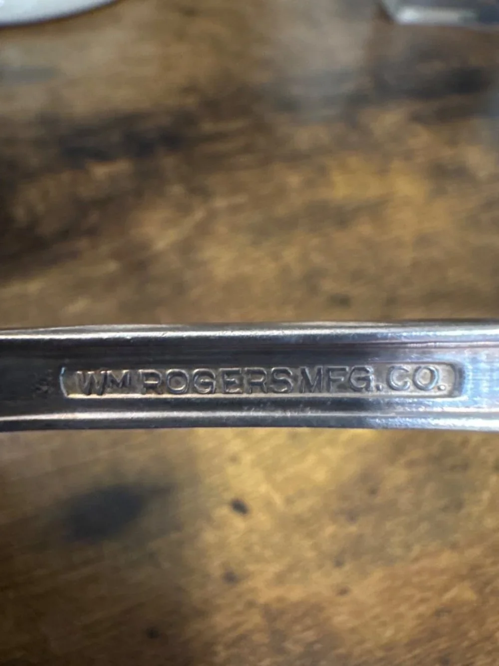 Antique Silver-Plated Serving Spoon Wm Rogers Mfg Co. Avalon